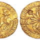 Gold unicorn of James V of Scotland (1513-42).